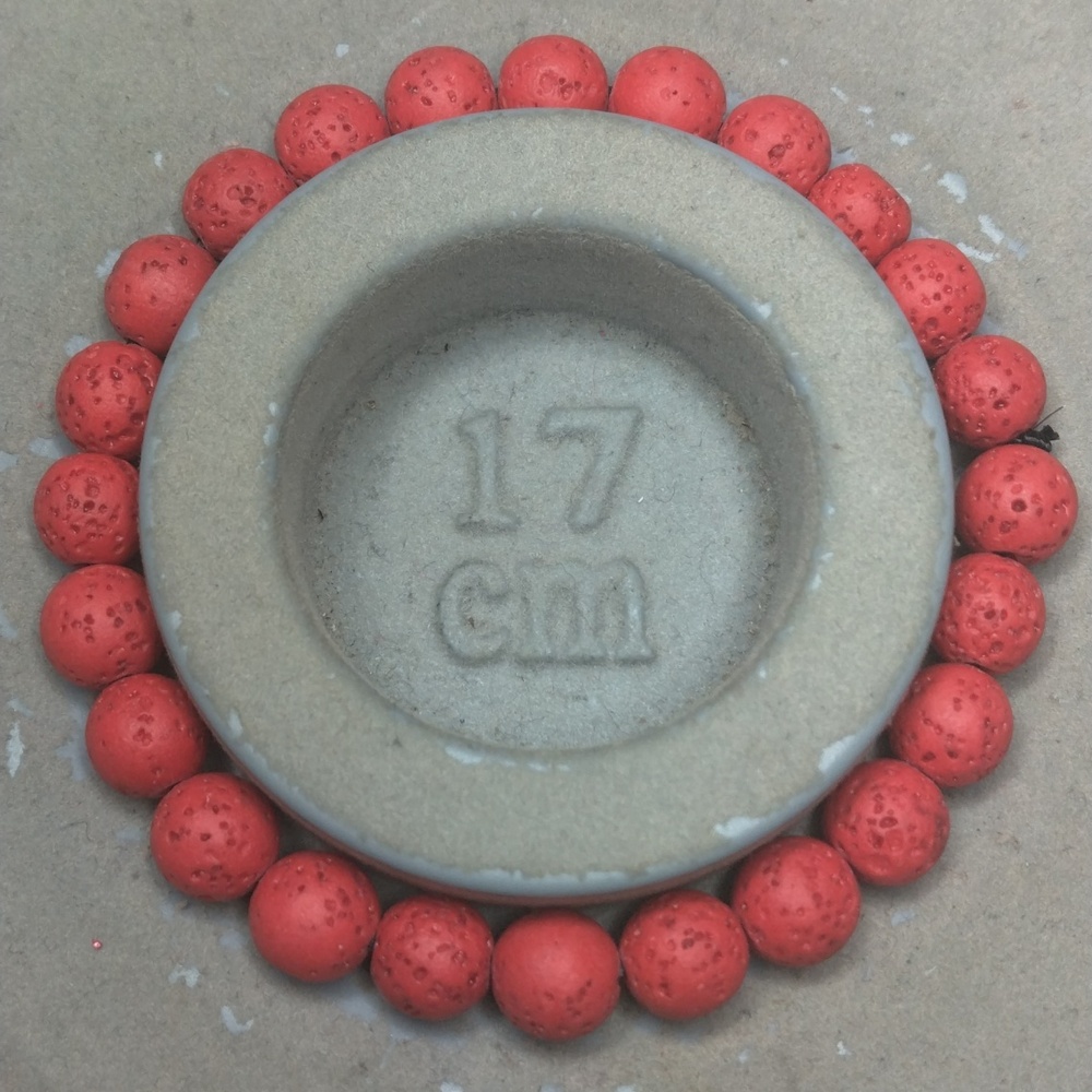 Red lava bead bracelet 8mm